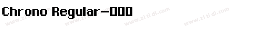 Chrono Regular字体转换